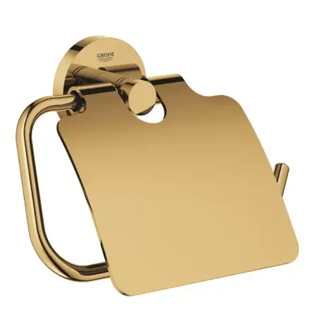 Grohe Essentials Toilet Paper Holder With Cover Gold ,40367GL1