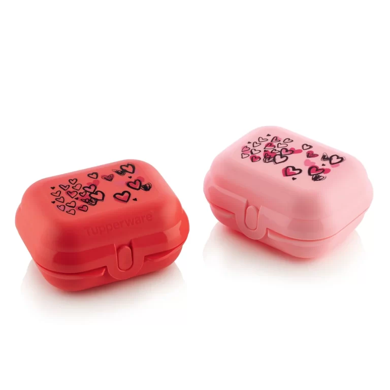 Tupperware Mini Containers 2 Pieces Valentine