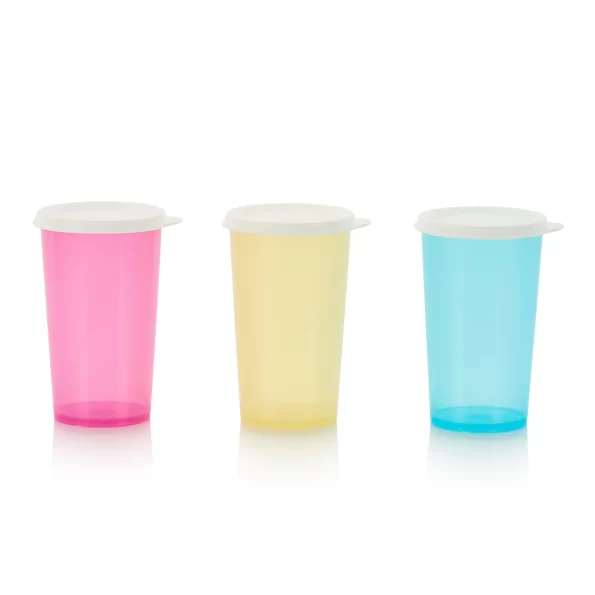 Tupperware Eco Tumblers Set 330 Ml 3 Pieces - 4umart