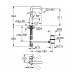 Grohe Essence Single Lever Basin Mixer L-Size ,32628001