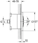 Grohe Rainshower Side Shower 1 Spray ,27251000