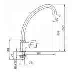 Rewa Kitchen Tap Compression Valve ,SD3111-1-CP