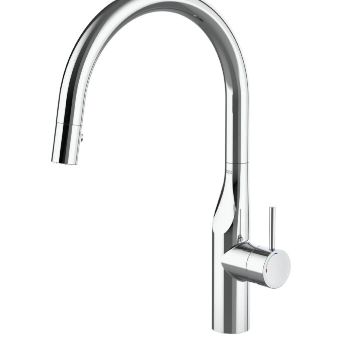 Roca Glera Kitchen Mixer Chrome ,A5A814DC00