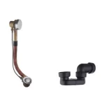 Sarrdesign Brass Automatic Bath Tub Drain, Over Flow With P Trap ,SD3254-CP