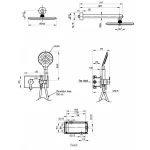 Sarrdesign Combo Box Shower Set ,SD1110-CP