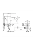 Sarrdesign Loire Bidet Mixer SD1022-D-CP