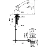 Sarrdesign Rewa Basin Mixer With Compression Valve ,SD2010-1D-CP