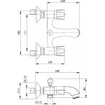 Sarrdesign Rewa Shower Mixer Chrome ,SD2013-1-CP