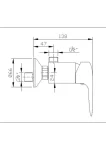 خلاط حمام سارديزاين سيجورا، SD1034-CP