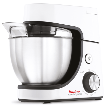 Moulinex Masterchef Gourmet Kitchen Machine ,1100 Watt ,4.6 L ,8 Speeds ,White ,QA510110