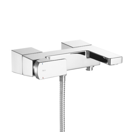Roca L90 Wall-mounted bath-shower mixer with automatic diverter, A5A0201C00