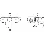 Sarrdesign Kolyma Single Lever Shower Mixer ,SD1063-CP