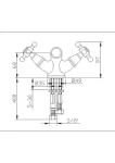 Sarrdesign Mesta Basin Mixer with Ceramic Disk ,SD2035-2D-CP