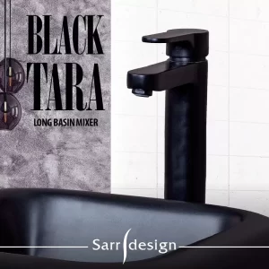 Sarrdesign Tara Long Basin Mixer Black