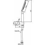 Sarrdesign White Twist Shower Kit 3 Functions ,SD3250-CWP,