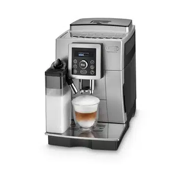 Delonghi 23 Series Automatic Coffee Machine, 15 Bar, 1.8 Liter, 1450W,  Silver - ECAM23.460.SB - 4umart