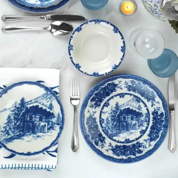 Kütahya Porcelain Teos 24 Pieces Dinner Set