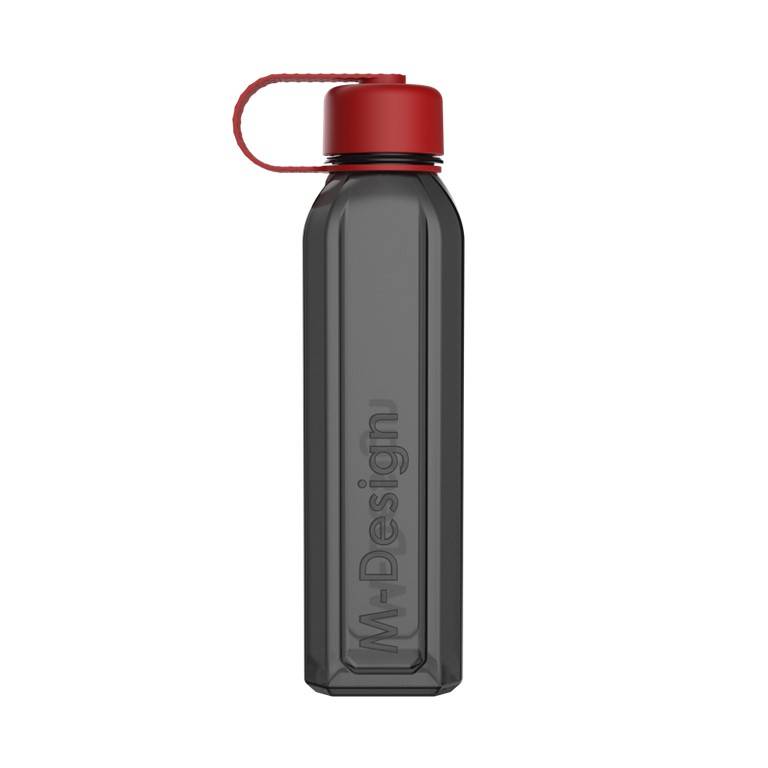 M-Design Square Bottle with Strap 800ml ,Black