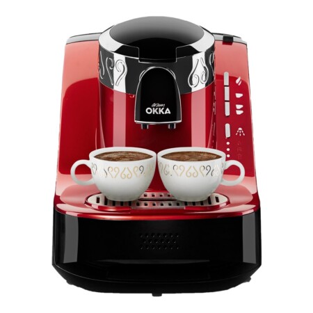 Okka Automatic Turkish Coffee Machine Red Chrome, OK002