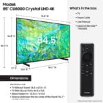 تلفزيون سامسونج الذكي 43 بوصة 4K UHD ال اي دي – 43CU8000