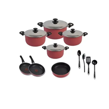 Tefal Minute Cooking Set 15 Pieces, Glass Lid