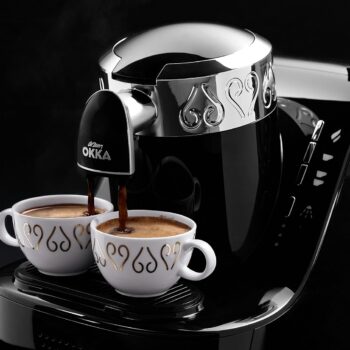 Okka Automatic Turkish Coffee Machine Black Chrome, OK002