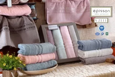 Episson cotton towel set 4 pieces 60x120 S2111
