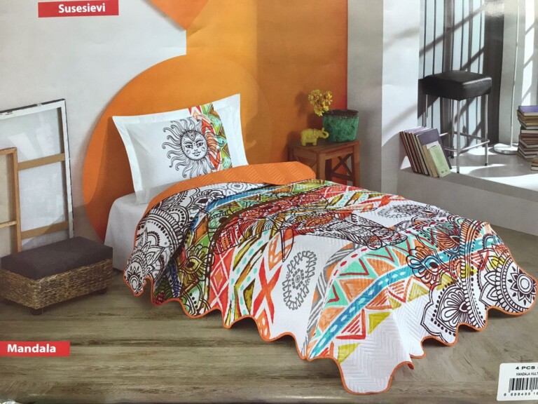 Susesi Evi Bedspread Set 4 Pieces Mandala