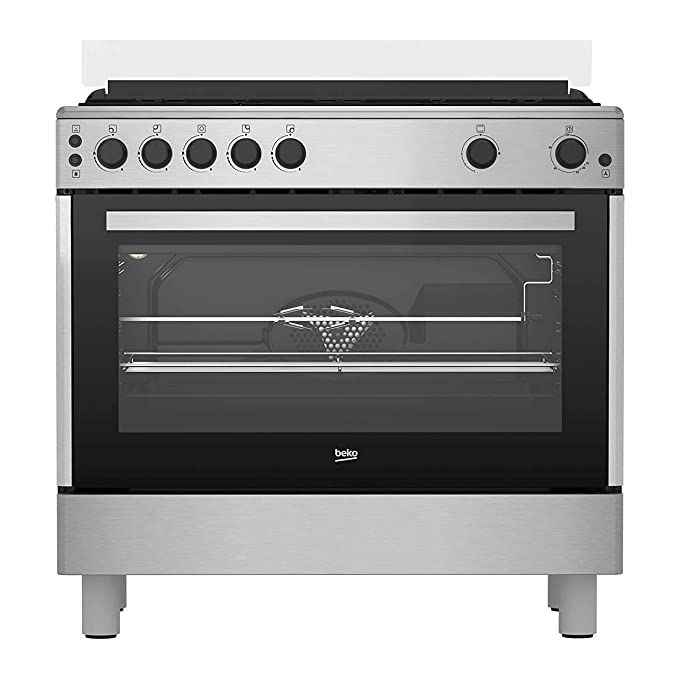 Beko Gas Cooker 5 Burners Stainless Steel GGR15115DXNS