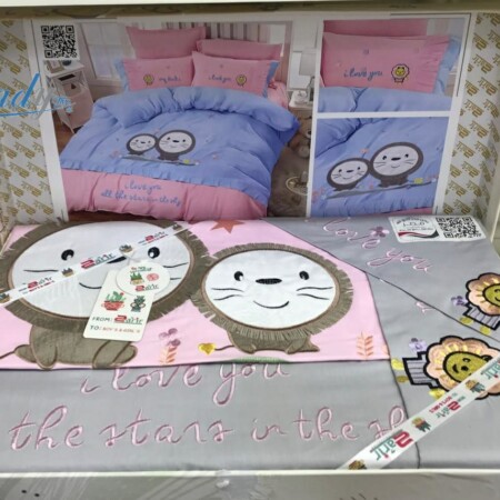 Baladytex Cotton Bed Sheet Pink 6 Pieces Silk 119
