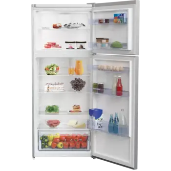 Beko Refrigerator 430 Liter 2 Door Stainless Silver ,RDNE430K02DX