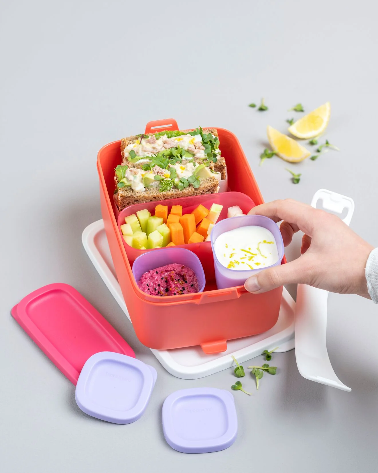 Tupperware Cubix Mini Square 110 ml (Set of 6)