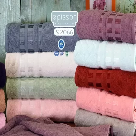 Episson Cotton Towel Set 4 Pieces 60x120 ,S2066