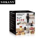 Sokany 5 In 1 Hand Blender & Food Mixer – 800 Watt (SK-1714-5)