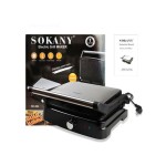 Sokany Electric Grill And Sandwich Maker Big Size 2000W, SK204