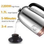 Sokany Electric Kettle With Temperature Meter 1.7 L, 2200W, Sk1031