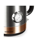 Sokany Electric Kettle With Temperature Meter 1.7 L, 2200W, Sk1031