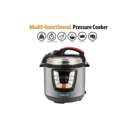Sokany Multi-Function Stainless Pressure Cooker 6.0 L 1000w, Sk2401
