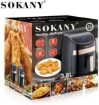 Sokany Oil Free Healthy Air Frying Pan with Digital Touch Screen – 3.8 Liter SK-8011