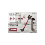 Sokany Rechargeable Vacuum Cleaner, 2000 Watts, Black and Red – SK-3391