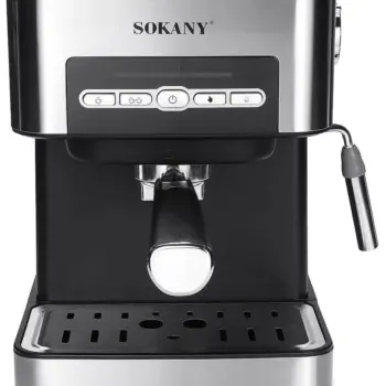 Sokany espresso Coffee Maker 850Watt 1.6L Silver, SK6862