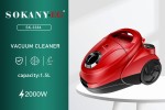 Sokany Vacuum Cleaner 1.5L Dust Capacity Small Nozzle Red, Sk3384