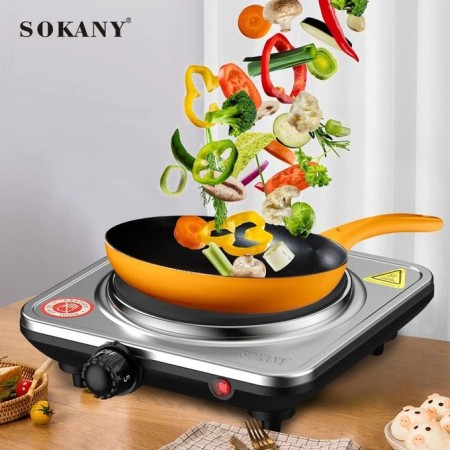 Sokany Stainless Tabletop Stove Cooker Burner Adjustable Temperature 1000W, SK5101