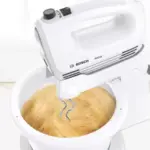 Stand with automatically rotating bowl