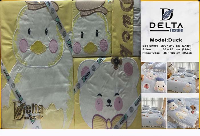 Delta Textile Bed Sheet 6 Pieces yellow Duck