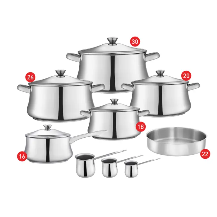 Zahran Stainless Steel Classic Cooking Set ,4300008585