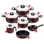 Tefal Armatal Cooking Set ,Stewpots 18,22,26,28 + Frypan 24 + Milkpot 14 + Tray 26