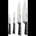 Ice Force Knife Set ,Paring 9 cm + Chef 20 cm + Utility 11 cm + Slicing 20 cm ,Black ,K2324S74