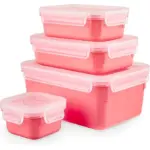 Tefal Masterseal Color Fresh Box, 4 Pieces ,Pink ,N1012610