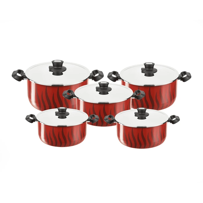 Tefal Tempo Flame Stewpot Set with Glass Lid , Size 18,20,24,26,28 ,220089959